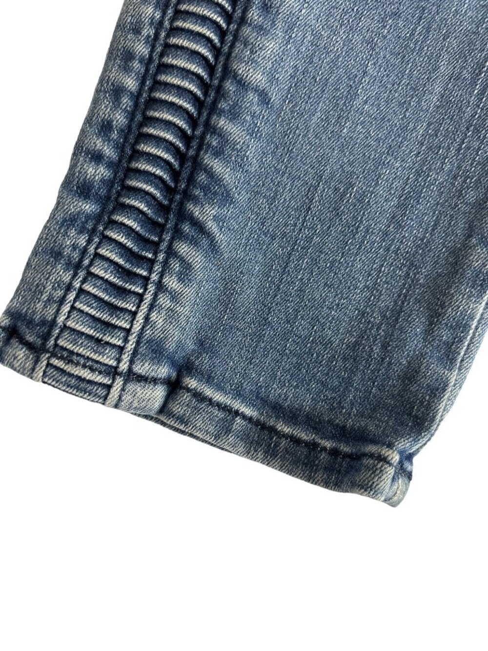 J Brand Liberty Womens Jeans Skinny Med Wash Blue Whiskering 5 Pocket Size 27 - Picture 3 of 8